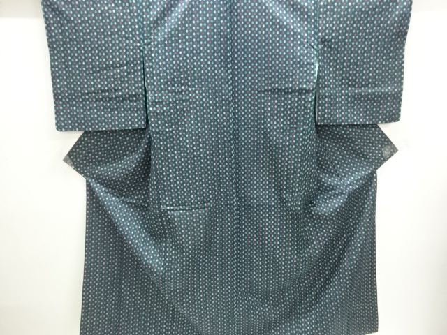 JAPANESE KIMONO / TSUMUGI / WOVEN IGETA PATTERN